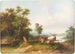 Paesaggio con cervi in combattimento - Franz Barbarini — vista dell’opera