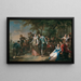Conversation en plein air avec danse - Franz Christoph Janneck — framed artwork on a wall