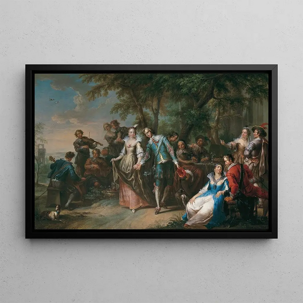 Franz Christoph Janneck - Unterhaltung im Freien mit Tanz.webp