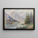 Bergsee - Franz Demel — gerahmtes Bild an der Wand