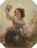 Italienisches Mädchen mit Trauben - Franz Dobiaschofsky — Ansicht des Kunstwerks