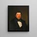 Portrait of a gentleman - Franz Eybl — framed artwork on a wall