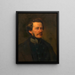 Autoritratto di Franz Eybl - Franz Eybl — quadro incorniciato alla parete