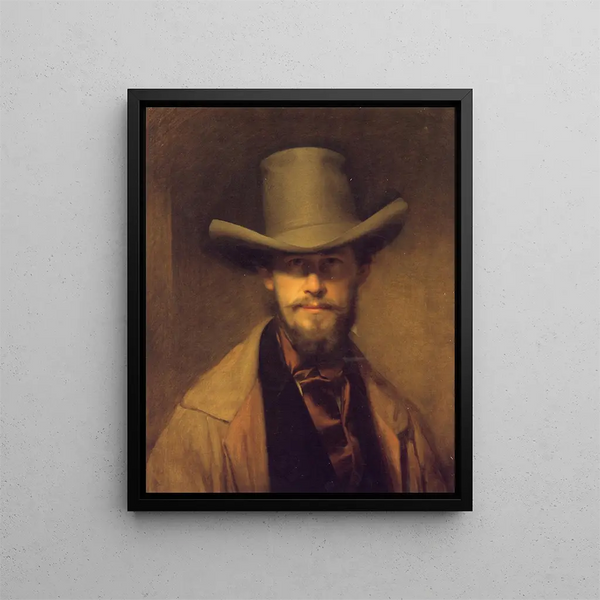 Autoritratto - Franz Eybl — quadro incorniciato alla parete