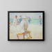 Promeneurs sur la digue - Franz Gailliard — gerahmtes Bild an der Wand