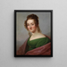 Sig.ra Bertha Schroeter, figlia del postino Mittag Dresden - Cerchio di Franz Gerhard von Kügelgen — quadro incorniciato alla parete