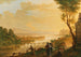Flusslandschaft bei Sonnenuntergang - Franz Hochecker — Ansicht des Kunstwerks