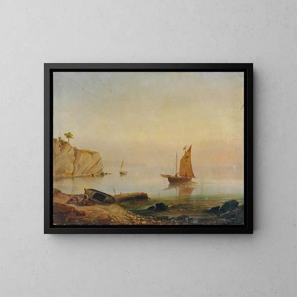 Capodistria - Franz Hoffmann — gerahmtes Bild an der Wand