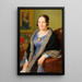 Portrait der Schwester Margarete - Franz Ittenbach — gerahmtes Bild an der Wand