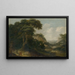 Landschaft mit figurativem Staffage - Franz Joachim Beich — gerahmtes Bild an der Wand