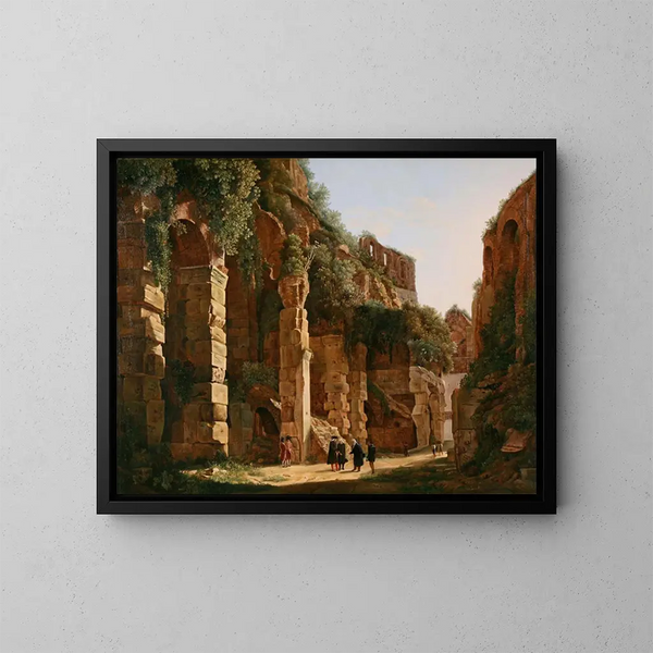 Interno del Colosseo - Franz Ludwig Catel — quadro incorniciato alla parete