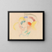 Abstraktes Aquarell-Gemälde I - Franz Marc — gerahmtes Bild an der Wand