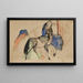 Kleines Fabeltier Gemälde II - Franz Marc — gerahmtes Bild an der Wand