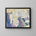 Cane sdraiato, ritratto di cane - Franz Marc — quadro incorniciato alla parete