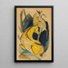Zwei gelbe Tiere - Franz Marc — gerahmtes Bild an der Wand