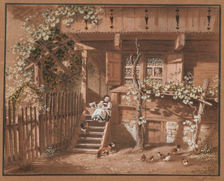 Franz Niklaus Knig - Bauernfamilie mit Tieren.webp