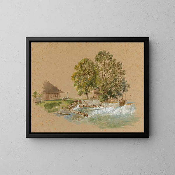 Chiusa vicino al Schwellenmätteli a Berna - Franz Niklaus König — quadro incorniciato alla parete