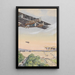 Spectacle aérien de biplans - Franz Poledne — framed artwork on a wall