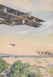 Spectacle aérien de biplans - Franz Poledne — artwork view