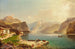 Vista del lago Achensee dalla Scholastika verso Pertisau - Franz Richard Unterberger — vista dell’opera