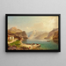 Vista del lago Achensee dalla Scholastika verso Pertisau - Franz Richard Unterberger — quadro incorniciato alla parete