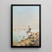 Vue de Venise au bord de la lagune - Franz Richard Unterberger — quadro incorniciato alla parete