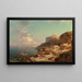Der Hafen von Capri - Franz Richard Unterberger — gerahmtes Bild an der Wand