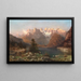 Vista delle Dolomiti Lago di Landro - Franz Richard Unterberger — quadro incorniciato alla parete
