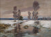 Winterlicher Bach-Landschaft - Franz Schreyer — Ansicht des Kunstwerks