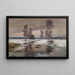 Winterlicher Bach-Landschaft - Franz Schreyer — gerahmtes Bild an der Wand