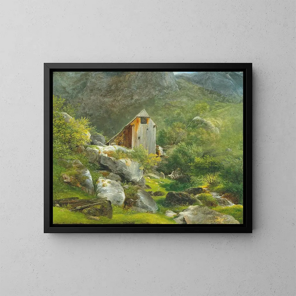 Mühlentor am Berg - Franz Steinfeld — gerahmtes Bild an der Wand