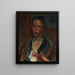 La peintre suédoise Ella Wanner la Suédoise - Franz Wiegele — framed artwork on a wall