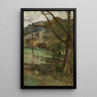 Franz Xaver Grel - Black Forest Landscape with House.webp