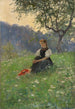 Femme de Gutach dans un pré - Franz Xaver Grell — vista dell’opera