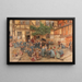 Kinderkrippe - Franz Xaver Lang — gerahmtes Bild an der Wand