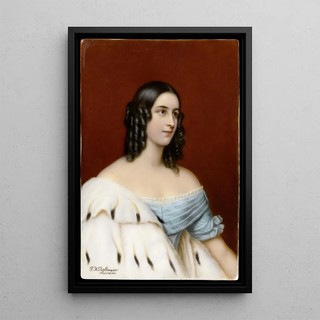 Franz Xaver Thallmaier - Porcelain Portrait Plaque Of Caroline Von Oettingen.webp