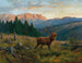 Un cervo reale al tramonto - Franz Xaver von Pausinger — vista dell’opera