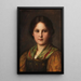 Young Peasant Girl - Franz von Defregger — framed artwork on a wall