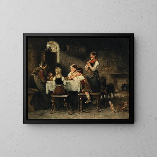 Die Gnade - Franz von Defregger — gerahmtes Bild an der Wand