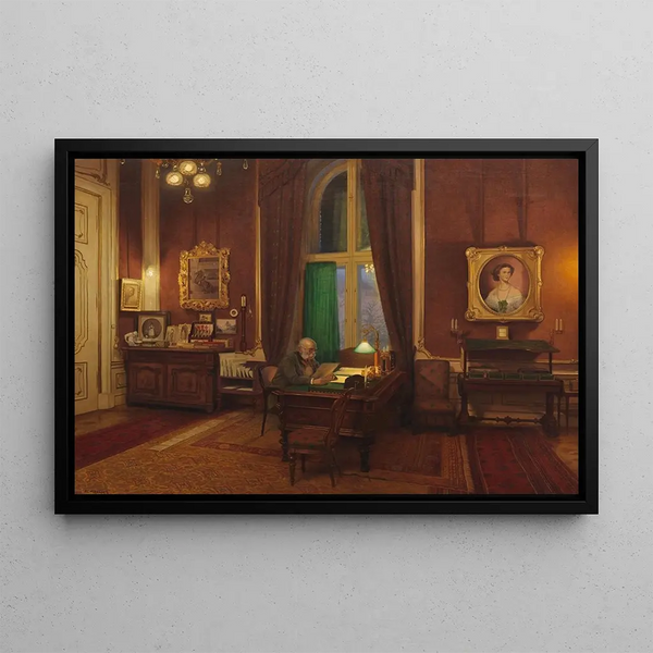 Franz von Matsch - Kaiser Franz Joseph I in seinem Arbeitszimmer in Schnbrunn.webp