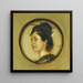 Marie Stuck in costume giapponese - Franz von Stuck — quadro incorniciato alla parete