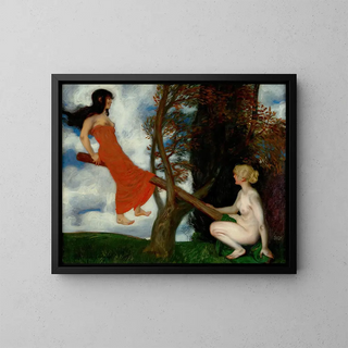Franz von Stuck - The Seesaw.webp