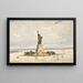 Die Freiheitsstatue - Frédéric Auguste Bartholdi — gerahmtes Bild an der Wand