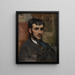 Portrait of Renoir - Frédéric Bazille — framed artwork on a wall