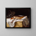 Naturmorte mit Fisch - Frédéric Bazille — gerahmtes Bild an der Wand