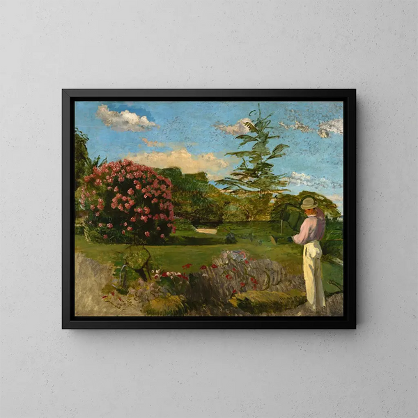 Der kleine Gärtner - Frédéric Bazille — gerahmtes Bild an der Wand