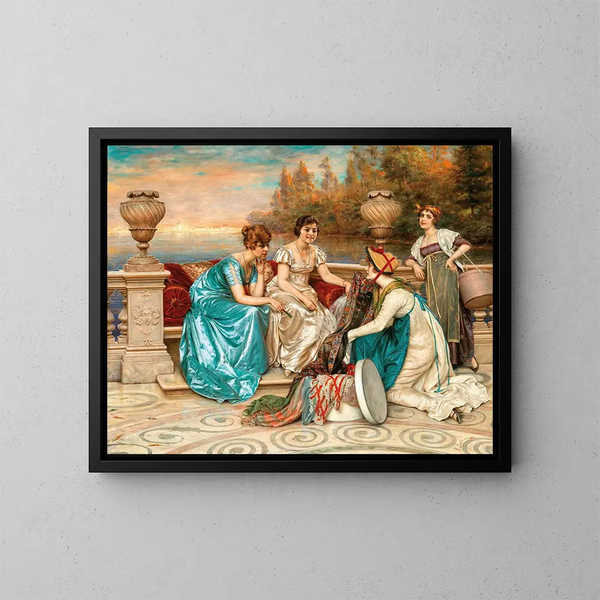 Eine schwierige Entscheidung - Frédéric Soulacroix — gerahmtes Bild an der Wand