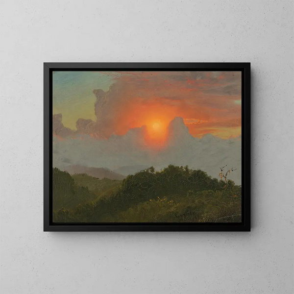 Cieli nuvolosi - Frederic Edwin Church — quadro incorniciato alla parete
