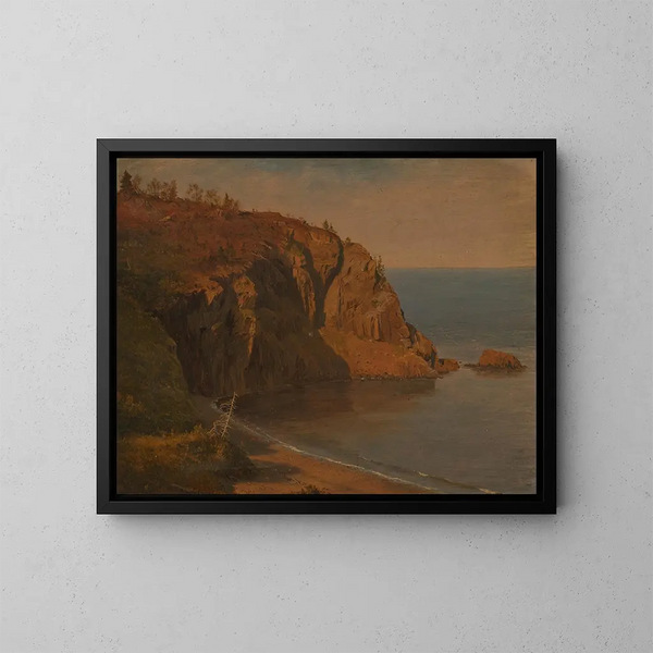 Côte de l'île Grand Manan, Kanada - Frederic Edwin Church — gerahmtes Bild an der Wand