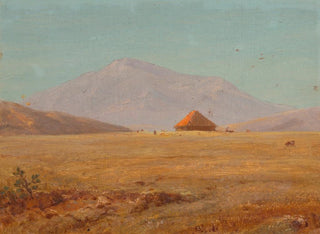 Frederic Edwin Church - Mountain plateau with hut.webp